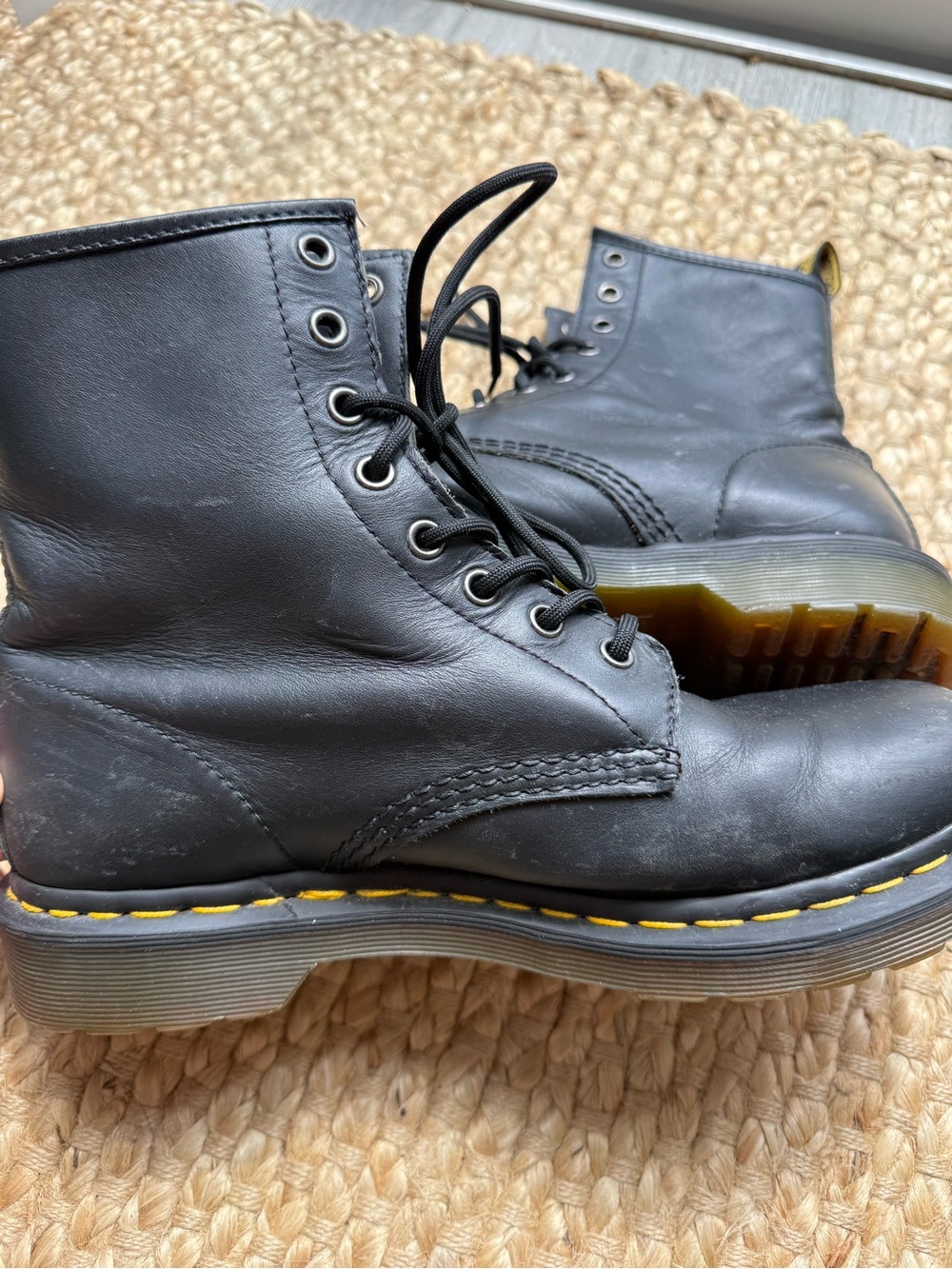 Dr. Martens 1460 Black Leather Lace-Up Boots Women’s 9 / UK 7